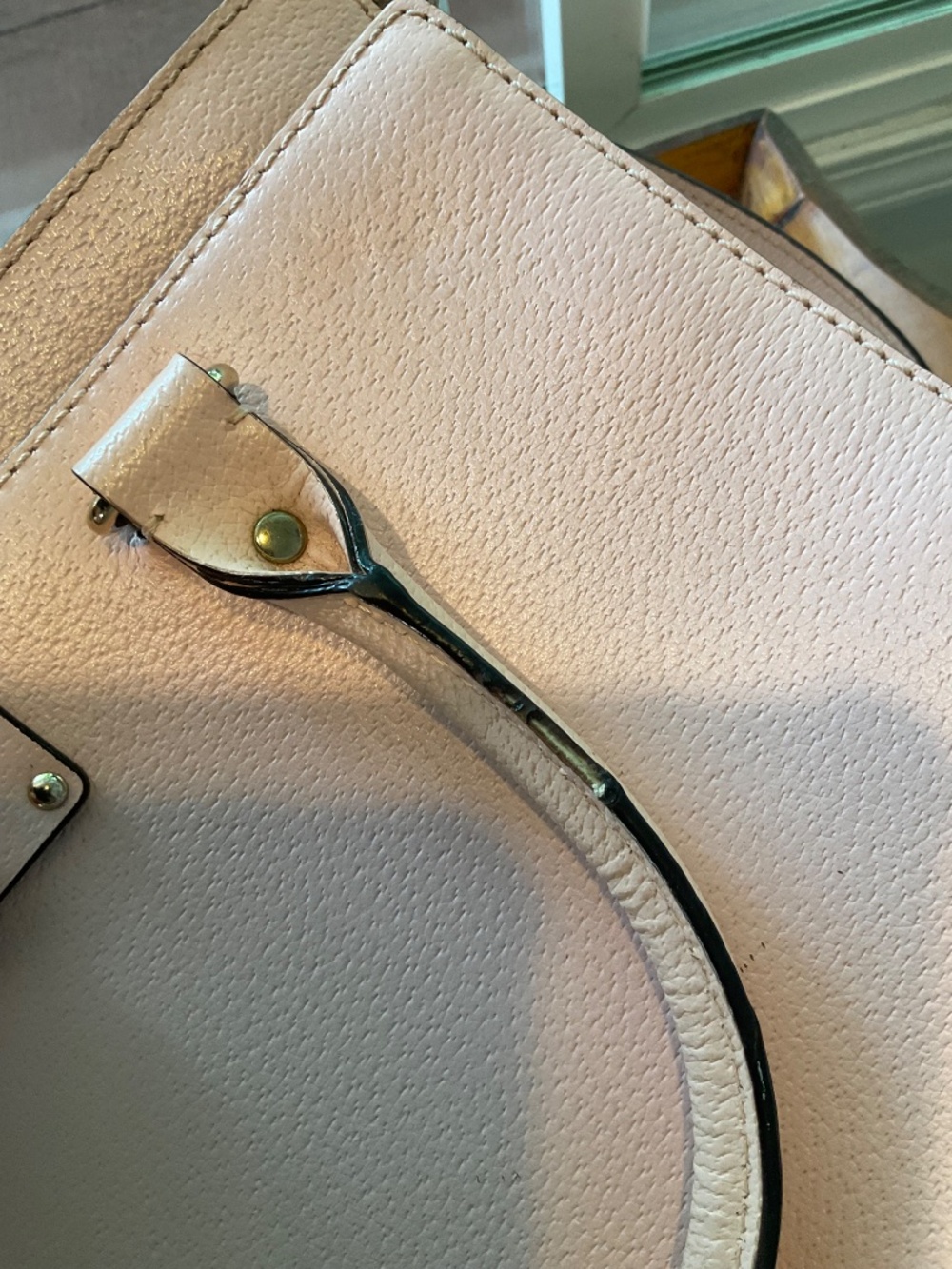 KATE SPADE ♠️ Light Pink Pebbled Leather Bag - Picture 6 of 7